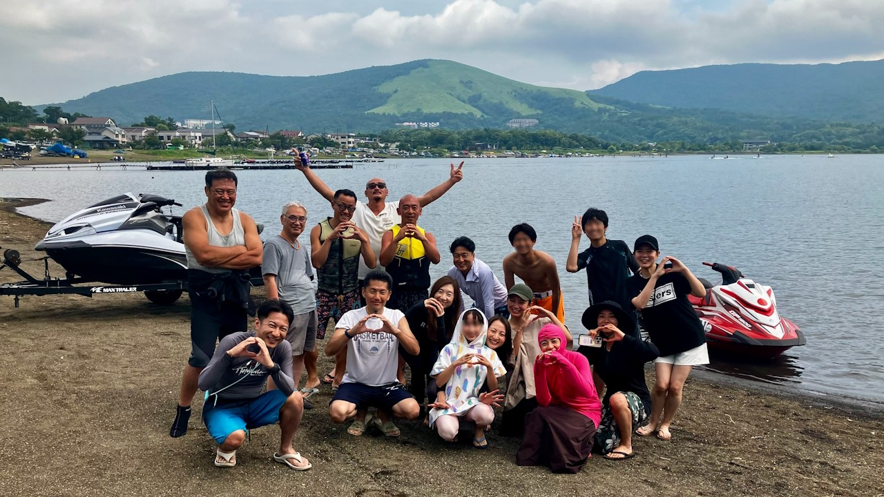 北関東支部主催 山中湖ジェット遊び&BBQ
